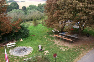 Grillplatz vor dem Haus